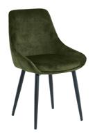 Artistiq Eetkamerstoel 'Kofi' Velvet, kleur groen - thumbnail