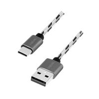 LogiLink CU0201 USB-kabel USB 2.0 USB C USB A Zwart, Wit - thumbnail