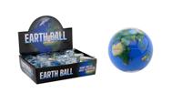 Johntoy John toy globe glitter stuiterbal 65mm - thumbnail