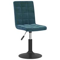 Eetkamerstoelen draaibaar 2 st fluweel blauw - thumbnail