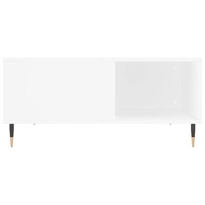 Salontafel 80x80x36,5 cm bewerkt hout wit