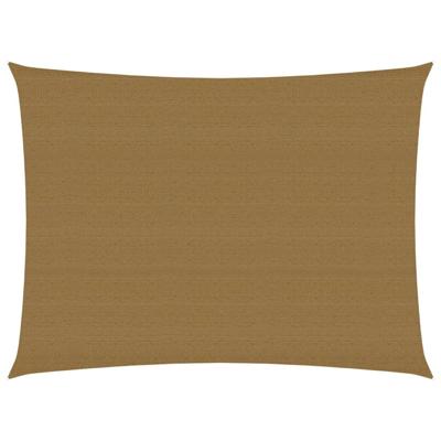 VidaXL Zonnezeil 160 g/m² 3x4 m hdpe taupe