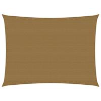 VidaXL Zonnezeil 160 g/m² 3x4 m hdpe taupe - thumbnail