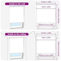 VidaXL Doucherolgordijn met cassette 70x240 cm stofbreedte 66 cm - thumbnail