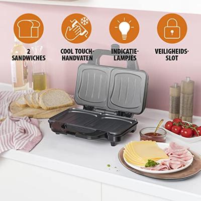 Tosti-ijzer Tristar SA-3060 Sandwichera 900 W Zwart