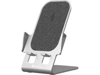 Sandberg Wireless Charger Stand 15W Alu Smartphone Grijs USB Draadloos opladen Snel opladen Binnen - thumbnail
