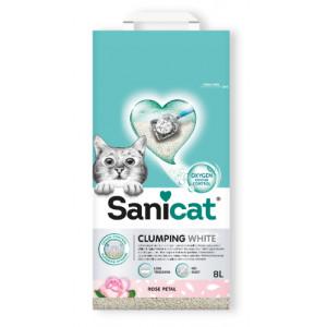 Sanicat White rose petal kattenbakvulling 8l