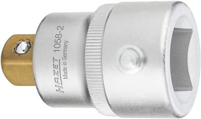 HAZET Verloopstuk 1058-2 · 3/4 inch (20 mm) vierkant hol · 1/2 inch (12,5 mm) vierkant massief · Lengte: 52,3 mm