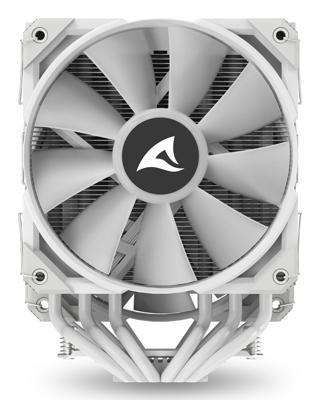 Sharkoon a60 rgb cpu-koeler (wit, 4-pins pwm fan-connector)