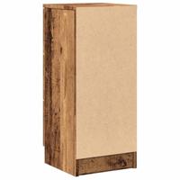 Dressoirs 2 st 30x30x70 cm bewerkt hout oud houtkleurig - thumbnail