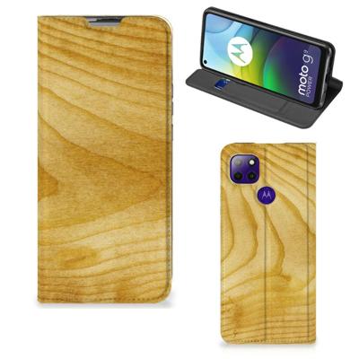 Motorola Moto G9 Power Book | Wallet Case | Licht Hout Motorola Moto G9 Power Book | Wallet Case | Licht Hout