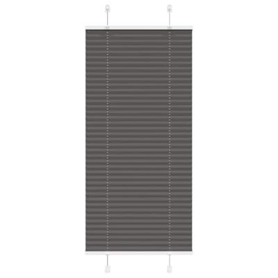 VidaXL Plissé rolgordijn 55x100 cm stofbreedte 54,4 cm polyester zwart
