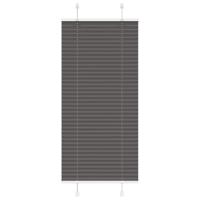VidaXL Plissé rolgordijn 55x100 cm stofbreedte 54,4 cm polyester zwart - thumbnail