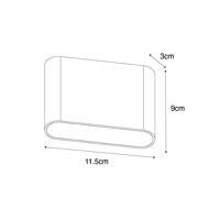 QAZQA Moderne buiten wandlamp roestbruin 11,5 cm incl. LED IP65 - - thumbnail