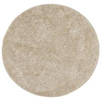 VidaXL Vloerkleed istan hoogpolig glanzend ø 100 cm beige - thumbnail