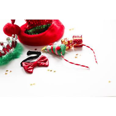 Strikje Metallic Rood