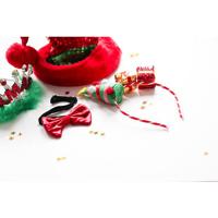 Strikje Metallic Rood - thumbnail