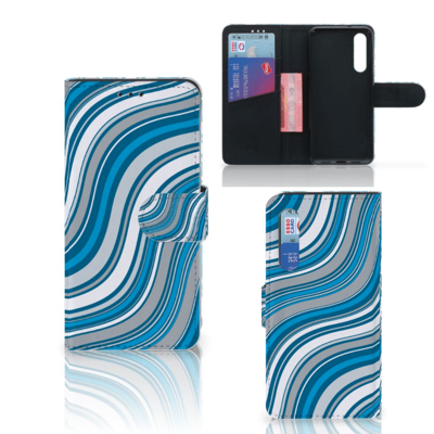 Xiaomi Mi 9 SE Telefoon Hoesje Waves Blue Xiaomi Mi 9 SE Telefoon Hoesje Waves Blue