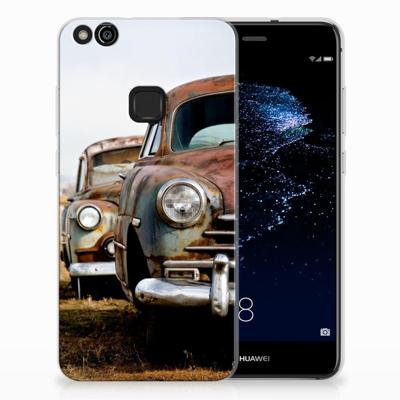 Huawei P10 Lite | Siliconen hoesje | met foto Vintage Auto