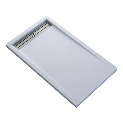 Douchebak BWS Veroni Elite 120x80 cm Composietsteen Wit Douchebak BWS Veroni Elite 120x80 cm Composietsteen Wit