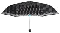 Perletti paraplu automatisch 96 cm microvezel zwart/wit - thumbnail