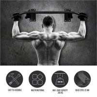 Optrekstang Zwart (wandmontage) - thumbnail