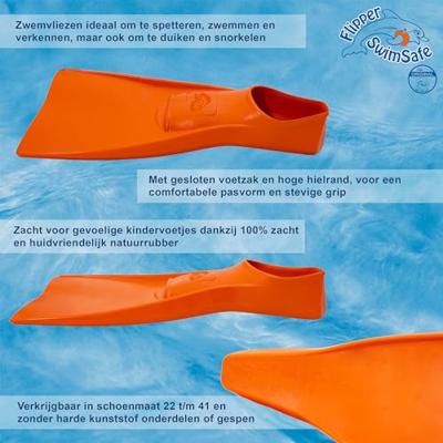 Swimsafe Zwemflippers Flipper 28-30 Oranje