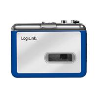 LogiLink UA0393 Draagbare cassettespeler Blue, Zilver - thumbnail