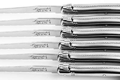 Laguiole Style de Vie Steakmessen Premium Line RVS - 6 stuks - thumbnail