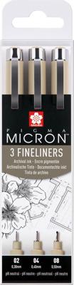 Fineliner Sakura pigma micron blister 3 stuks zwart