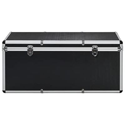 VidaXL Opbergkoffers 3 st aluminium zwart
