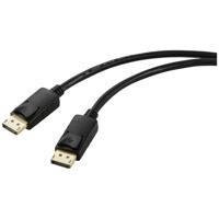 Renkforce DisplayPort Aansluitkabel DisplayPort-stekker, DisplayPort-stekker 2.00 m Zwart DisplayPort-kabel - thumbnail