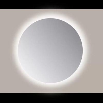 Spiegel Sanicare Q-Mirrors 65x65 cm Rond Met Rondom LED Warm White en Afstandsbediening incl. ophangmateriaal Sanicare