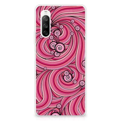 Sony Xperia 10 III | Hoesje maken | Swirl Pink