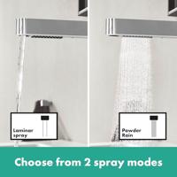 Wastafelkraan Finoris HansGrohe 230 2 Jets Met Uittrekbare Vuistdouche Met PushOpen Chroom - thumbnail