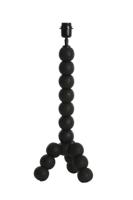 Light & Living Tafellamp 'Veglio' Mangohout, kleur Mat Zwart (excl. kap) - thumbnail