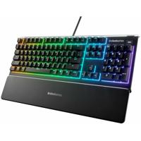Gaming Keyboard SteelSeries Apex 3 Zwart Qwerty Portugees - thumbnail