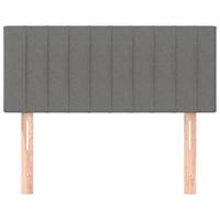 Hoofdbord 90x5x78/88 cm stof donkergrijs - thumbnail