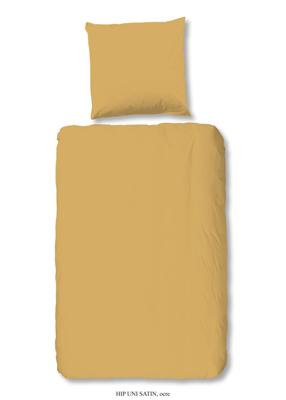 HIP Dekbedovertrek Uni 135x200 cm oker