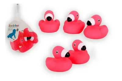 Flamingo bad figuurtjes 6cm net a 5st