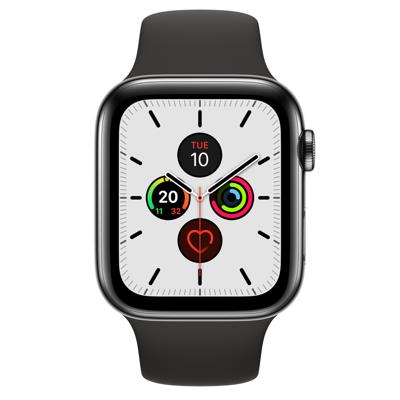 Apple Watch Series 5 44mm Stainless Steel Cellular (Simlockvrij) / SV