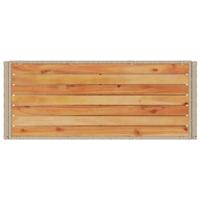 Keukentrolley 3-laags poly rattan en massief acaciahout beige - thumbnail