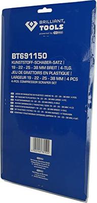 Brilliant Tools BT691150 Kunststof schraperset, 4-delig