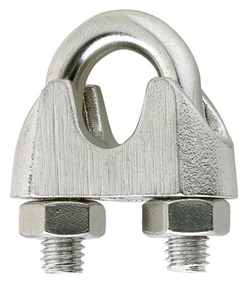 Staaldraadklem rvs 3/8 10 mm Staaldraadklem rvs 3/8 10 mm