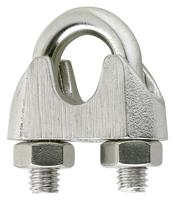 Staaldraadklem rvs 3/8 10 mm - thumbnail