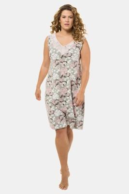 Ulla Popken Nachthemd, dubbele V-hals, brede bandjes - Grote Maten Ulla Popken Nachthemd, dubbele V-hals, brede bandjes - Grote Maten