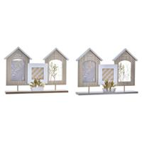 Fotolijsten DKD Home Decor Hout Bloem Natuurlijk (42 x 7 x 29 cm) (2 Stuks) - thumbnail