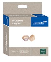 Magneet Legamaster hout 5 stuks - thumbnail