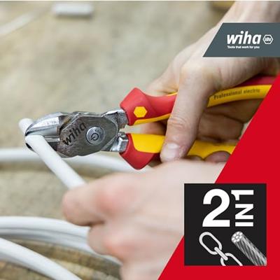 Wiha High-performance zijkniptang BiCut® Professional met DynamicJoint® omschakelbaar | 200 mm - 38984 - 38984 - thumbnail