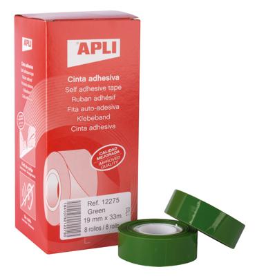 Apli plakband ft 19 mm x 33 m, groen